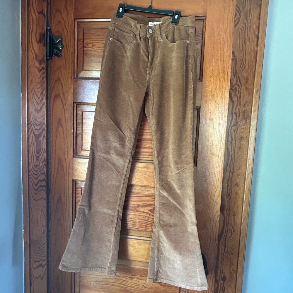 Lucky Brand Tan Corduroy Flare Pants